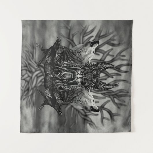 Odin - All-Vater Wandteppich (Vorderseite (Horizontal))