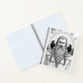 Odin Allfather Norse Mythology Sketch Art Notebook Notizblock (Innenseite)