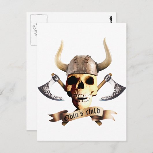 Odin Ax Postkarte (Vorne/Hinten)