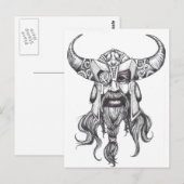 Odin des großen Nordgottes Postkarte (Vorne/Hinten)