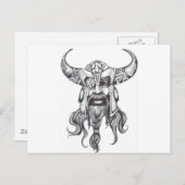 Odin des großen Nordgottes Postkarte (Vorne/Hinten)