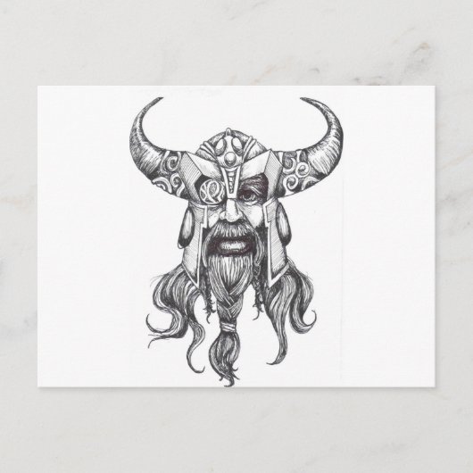 Odin des großen Nordgottes Postkarte (Vorderseite)