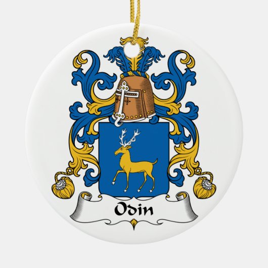 Odin Familienwappen Keramikornament (Vorne)