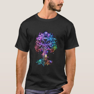 Odin farbiger Baum des Lebens Wikinger Valhalla He T-Shirt
