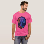 Odin farbiger Baum des Lebens Wikinger Valhalla Pa T-Shirt (Vorne ganz)