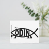 Odin Fish Postkarte (Stehend Vorderseite)