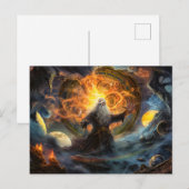 Odin forming a new world after Ragnarök Postkarte (Vorne/Hinten)