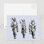 Odin, Freyja & Thor Postkarte (Vorne/Hinten)