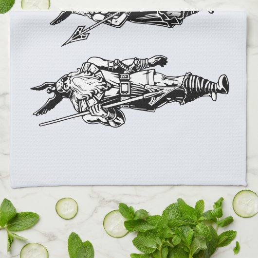 Odin, Freyja u. Thor Küchentuch (Gefaltet)