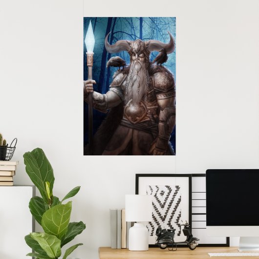 Odin - groß poster (Heimbüro)