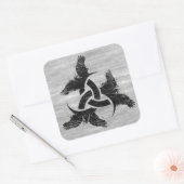 Odin Horn Quadratischer Aufkleber (Umschlag)