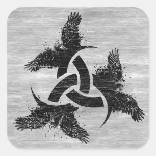 Odin Horn Quadratischer Aufkleber