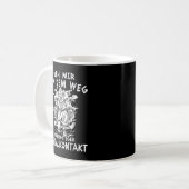 Odin mir Geh aus dem Weg Sozialkontakt, Viking Kaffeetasse (Vorderseite Links)