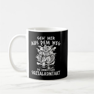 Odin mir Geh aus dem Weg Sozialkontakt, Viking Kaffeetasse