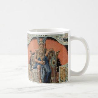 Odin mit Huginn und Muninn Tasse