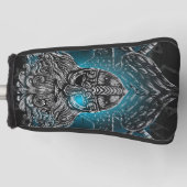 Odin mit Raben und Schwerter Golf Headcover (Vorderseite)