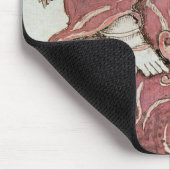 Odin, mit seinen zwei Krähen, Hugin und Munin Mousepad (Ecke)