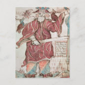 Odin, mit seinen zwei Krähen, Hugin und Munin Postkarte (Vorderseite)
