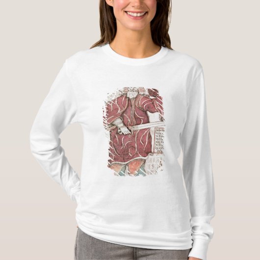 Odin, mit seinen zwei Krähen, Hugin und Munin T-Shirt (Vorderseite)