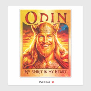 ODIN, MY SPIRIT IN MY HEART. AUFKLEBER