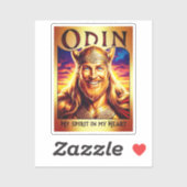ODIN, MY SPIRIT IN MY HEART. AUFKLEBER (Blatt)