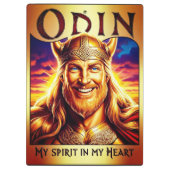 ODIN, MY SPIRIT IN MY HEART. KLEMMBRETT (Rückseite)