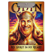 ODIN, MY SPIRIT IN MY HEART. KLEMMBRETT (Vorderseite)
