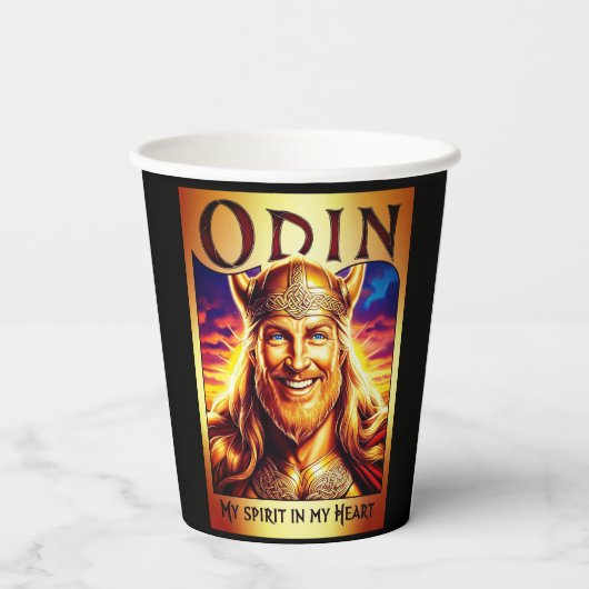 ODIN, MY SPIRIT IN MY HEART. PAPPBECHER (Rückseite)