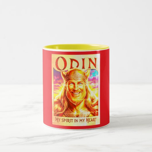 ODIN, MY SPIRIT IN MY HEART. ZWEIFARBIGE TASSE (Mittel)