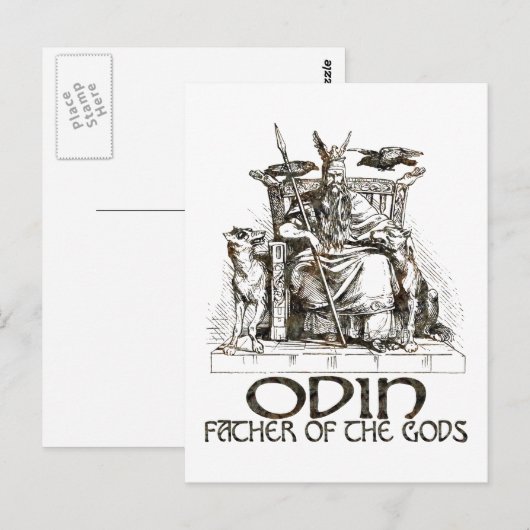 Odin Postkarte (Vorne/Hinten)