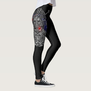Odin-Raben-Schwerter Wikinger-Mythologie Australie Leggings