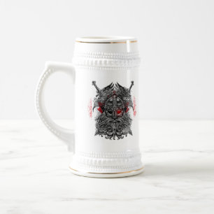 Odin-Raben-Schwerter Wikinger-Mythologie Kanada-Fl Bierglas