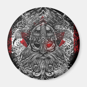 Odin-Raben-Schwerter Wikinger-Mythologie Kanada-Fl Magnet