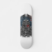Odin Raben und Schwerter Wikinger-Mythologie Skateboard (Vorne)