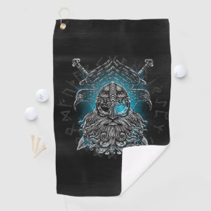 Odin Raben Wikinger-Mythologie Valhalla wartet Golfhandtuch