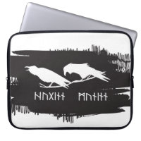 Odin Raven Crow Viking Mythology läuft rundum