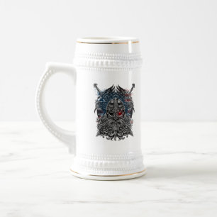 Odin ravens and Schwerter Viking Mythology USA fla Bierglas