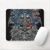 Odin ravens and Schwerter Viking Mythology USA fla Mousepad (Mit Mouse)