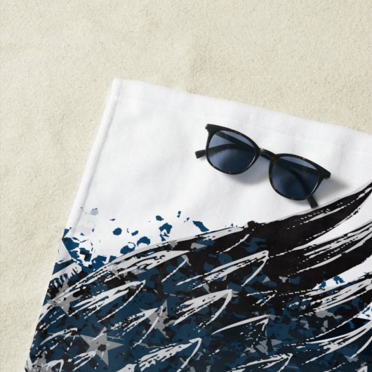 Odin ravens and Schwerter Viking Mythology USA fla Strandtuch (Beispiel)