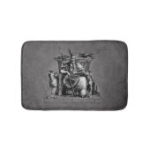 Odin ravens auf seinem Steinthron, der die Mytholo Badematte (Vorderseite)