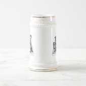 Odin ravens auf seinem Steinthron, der die Mytholo Bierglas (Mittel)