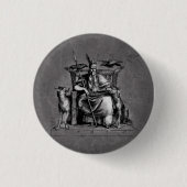 Odin ravens auf seinem Steinthron, der die Mytholo Button (Vorderseite)
