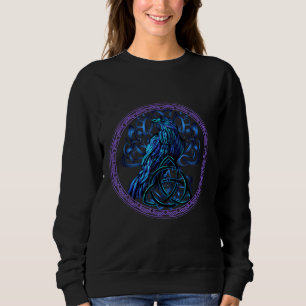 Odin Ravens Huginn und Muninn Vegvisir Viking Crow Sweatshirt