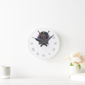 Odin ravens Schwerter Runde Wanduhr (Zuhause)