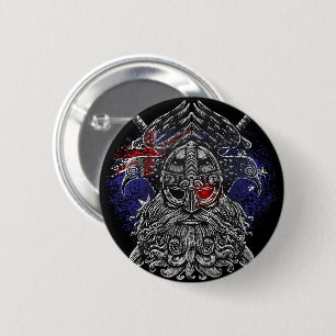 Odin ravens Schwerter Viking Mythology Australien  Button