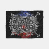 Odin ravens Schwerter Viking Mythology France Flag Fleecedecke (Vorderseite (Horizontal))