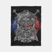 Odin ravens Schwerter Viking Mythology France Flag Fleecedecke (Vorderseite)