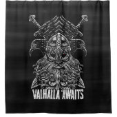 Odin ravens Viking Mythology Valhalla erwartet Duschvorhang (Vorderseite)