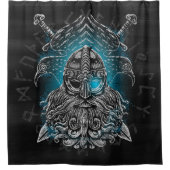 Odin ravens Viking Mythology Valhalla erwartet Duschvorhang (Vorderseite)
