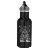 Odin ravens Viking Mythology Valhalla erwartet Edelstahlflasche (Rechts)